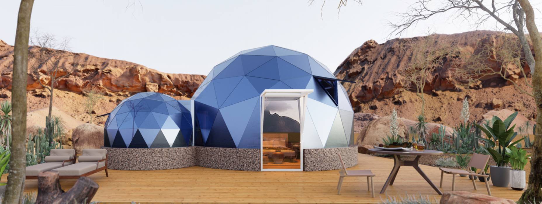 高邑县球形智能光伏玻璃星空房